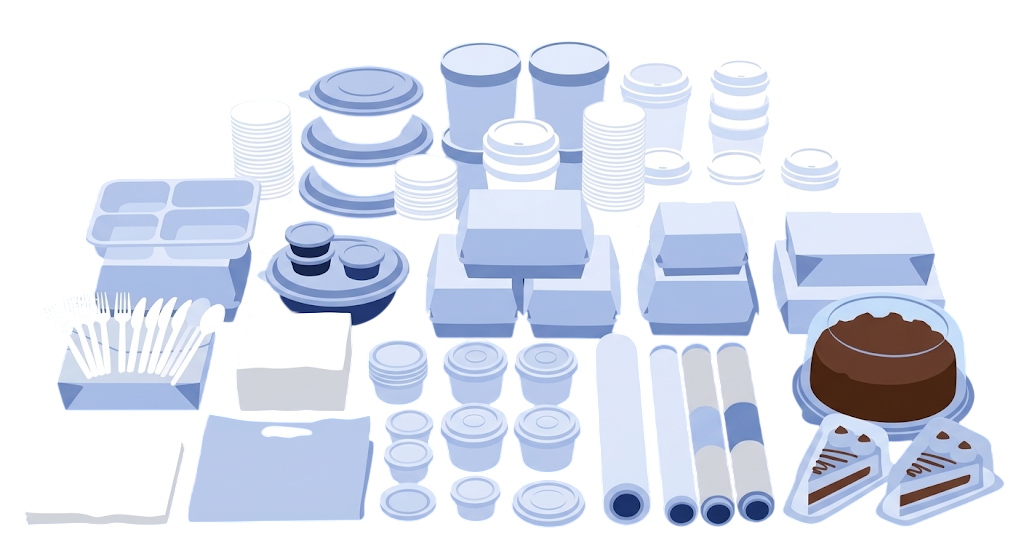 Variedad de envases y descartables